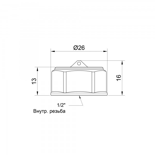 Заглушка SD Plus 1/2" ВР SD40215