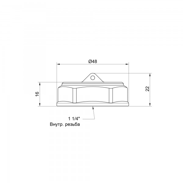 Заглушка SD Plus 1 1/4" ВР SD40232