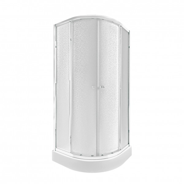 Набор Qtap душевая кабина Presto CRM1099AP5 Pear 1970x900x900 мм + поддон Robin 309912C 90x90x12 см с сифоном