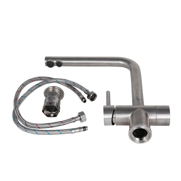 Смеситель для кухни с подключением к фильтру Lidz Aria 020F1 (k35) LDARI020F1NKS43359 Nickel