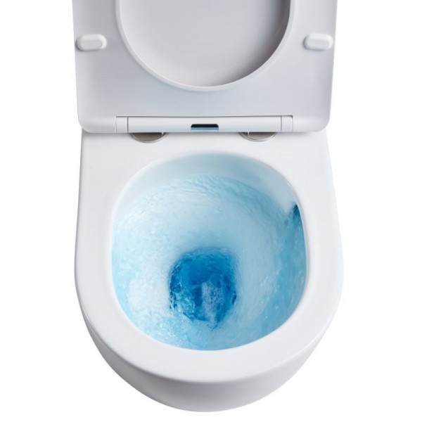 Унитаз-компакт Qtap Scorpio безободковый Ultra Quiet с сиденьем Soft-close QT14222125AUQW