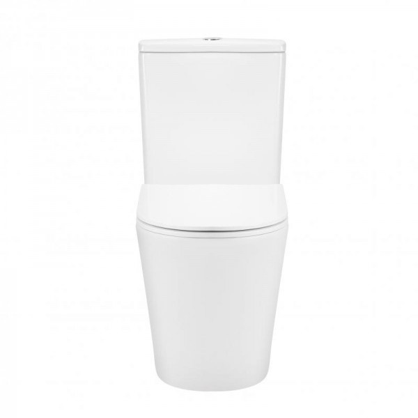 Унитаз-компакт Qtap Scorpio безободковый Ultra Quiet с сиденьем Soft-close QT14222125AUQW