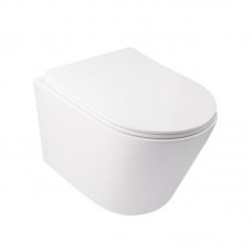 Унітаз підвісний Qtap Swan безободковий Ultra Quiet з сидінням Soft-close QT16335179W