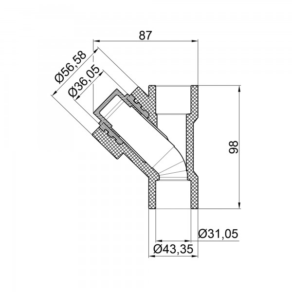 Фільтр з поліпроп. 32 д/поліпроп. труб  Thermo Allince Фільтр з поліпроп. 32 д/поліпроп. труб  Thermo Allince