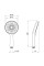 Qtap Rucni Лійка для ручного душу 120 мм округла QTRUCA120R3GRP Graphite Qtap Rucni Лійка для ручного душу 120 мм округла QTRUCA120R3GRP Graphite