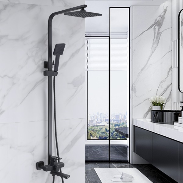 Душова система для ванної з виливом Lidz Wawel 1030  (k35) LDWAW1030BLA45396 Black
