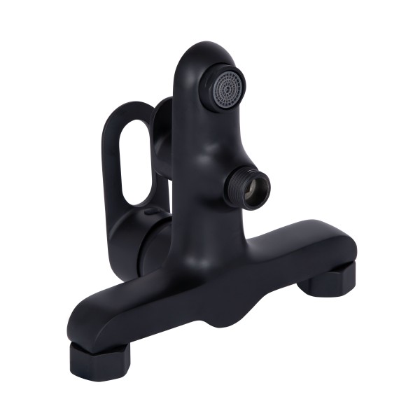 Змішувач для ванни чорний Lidz LDLAT006BLA45419