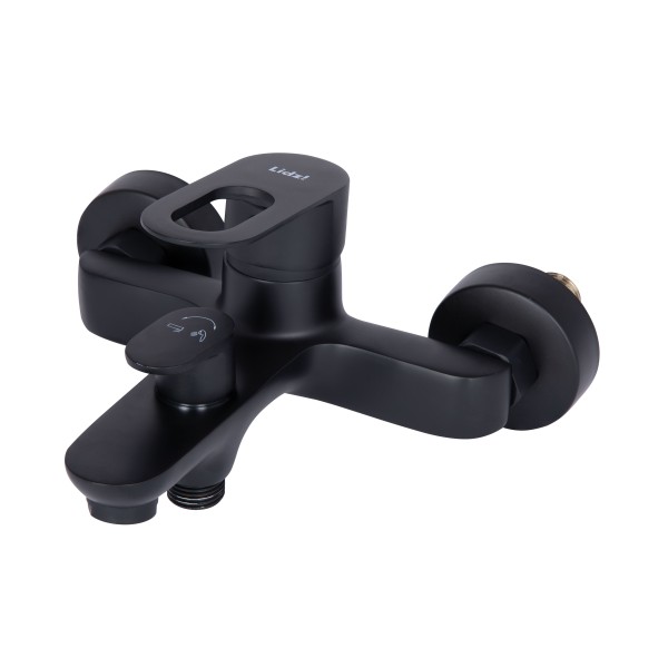 Змішувач для ванни чорний Lidz LDLAT006BLA45419