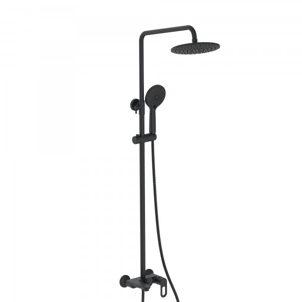 Душова система для ванної з виливом Lidz Latwa 1030 (k35) LDLAT1030BLA45422 Black