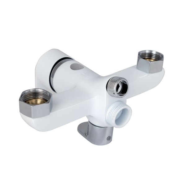 Смеситель для ванны с поворотным изливом белый Lidz LDLAT005WHI45425