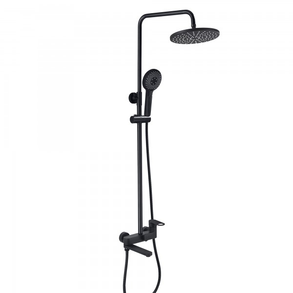 Душова система для ванни чорна Qtap Jay QTJAY111BLM45549 Black Matt