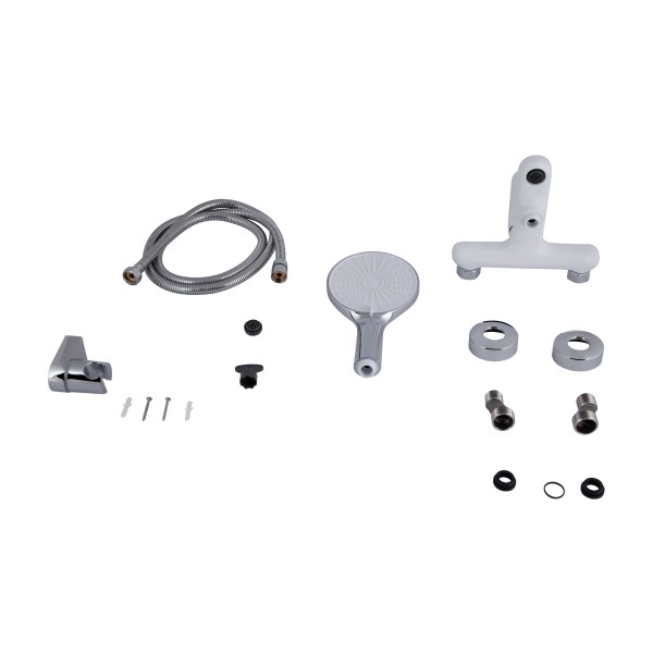 Змішувач для ванни Qtap Jay QTJAY259CRW45553 Chrome/White