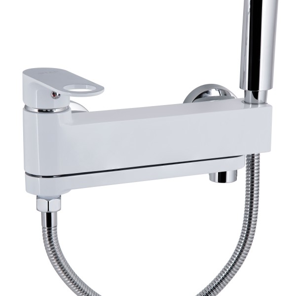 Змішувач для ванни Qtap Jay QTJAY260CRW45554 Chrome/White