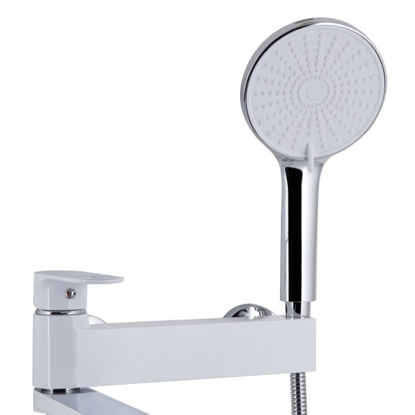 Змішувач для ванни Qtap Jay QTJAY260CRW45554 Chrome/White