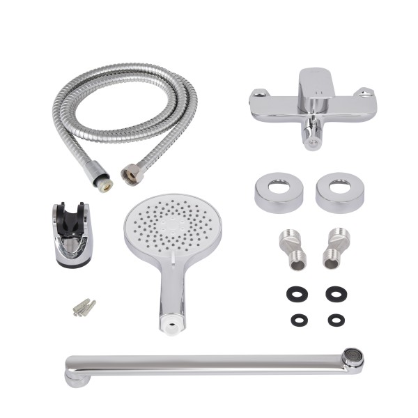 Смеситель для ванны Qtap Vlasta New QTVLA260CRM45644 Chrome