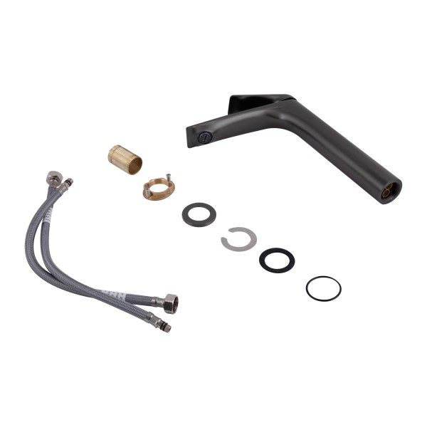 Смеситель для раковины Qtap Vlasta New QTVLA269GMB45653 Gunmetal Black PVD