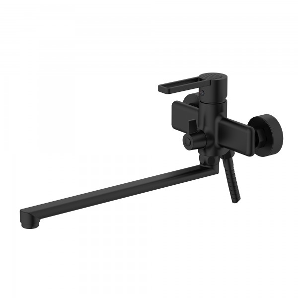 Смеситель для ванны Qtap Taurus QTTAU260BLM45664 Black Matt