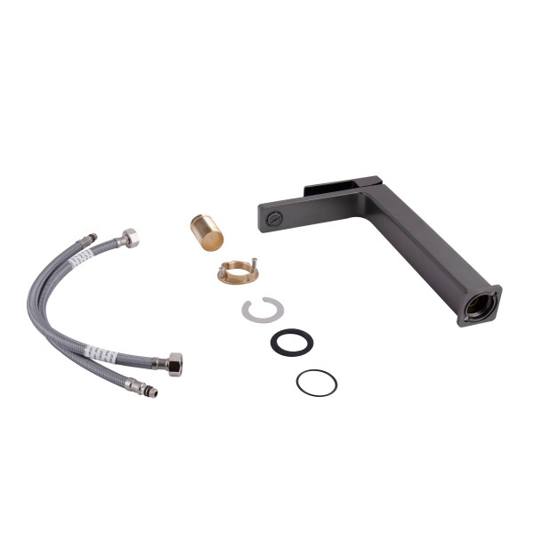 Смеситель для раковины Qtap Gemini QTGEM269GMB45680 Gunmetal Black PVD