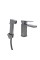 Змішувач для раковини з гігієнічним душем Qtap Gemini QTGEM272GMB45692 Gunmetal Black PVD