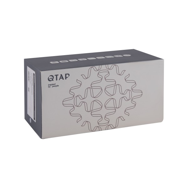 Змішувач для раковини прихованого монтажу Qtap Gemini QTGEM273BLM45694 Black Matt