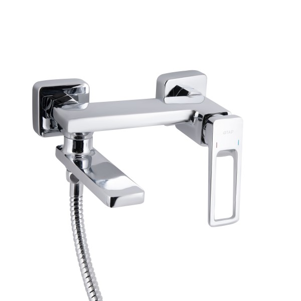 Смеситель для ванны Qtap Gemini Loop QTGEM260CRM45701 Chrome