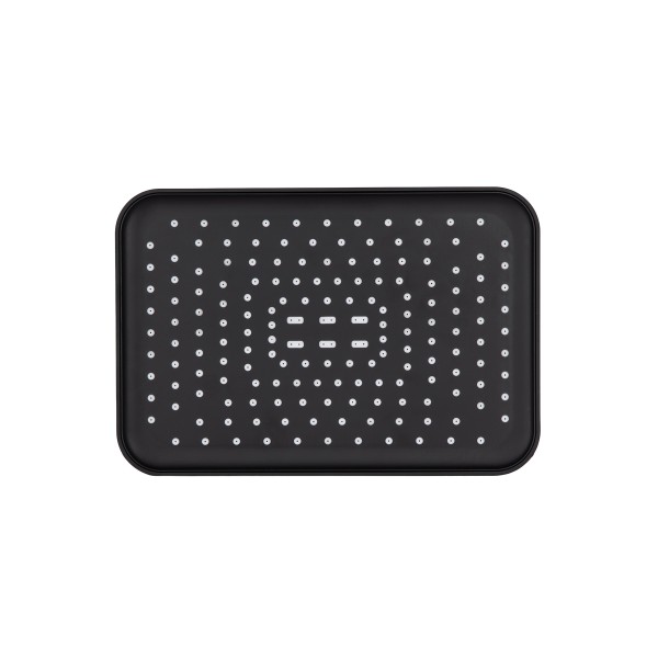 Лейка для верхнего душа Qtap Hlavova 260x180 мм прямоугольная QTHLA107BLM45786 Black Matt