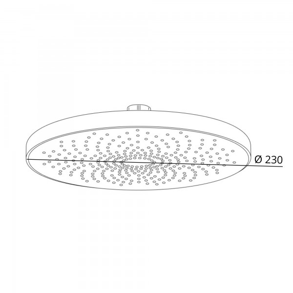 Лейка для верхнего душа Qtap Hlavova D 230 мм округлая QTHLA107CRM45787 Chrome/White