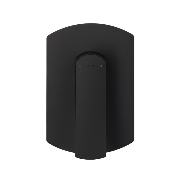 Змішувач для душу прихованого монтажу Qtap Slavonice QTSLA267BLM45903 Black Matt