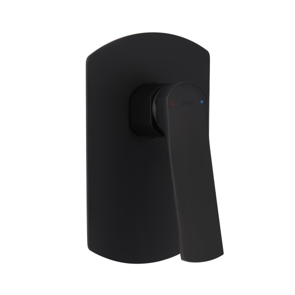 Змішувач для душу прихованого монтажу Qtap Slavonice QTSLA267BLM45903 Black Matt