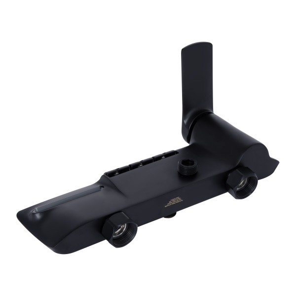 Душова система універсальна Qtap Slavonice на три споживачі (з виливом) QTSLA111BLM45906 Black Matt