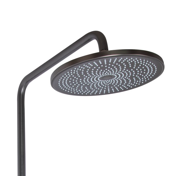 Душова система для душу Qtap Slavonice на два споживачі QTSLA110GMB45913 Gunmetal Black PVD