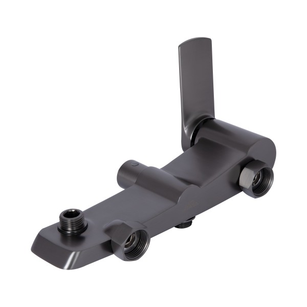 Душова система для душу Qtap Slavonice на два споживачі QTSLA110GMB45913 Gunmetal Black PVD