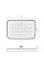 Лійка для верхнього душу Qtap Hlavova 330x220 мм прямокутна QTHLA107BLM45945 Black Matt