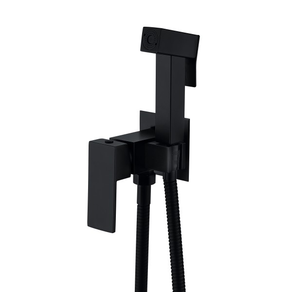 Набор для гигиенического душа Lidz Kubis 111 Black LDKUB111BLA46108 прямоугольный