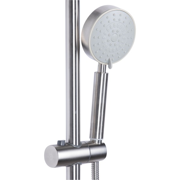 Душевая система универсальная Lidz Aria 1033 на три потребителя (с изливом) (k35) LDARI1033NKS46109 Nickel