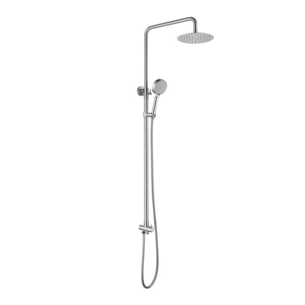 Душевая стойка универсальная Lidz Aria 1120 на два потребителя LDARI1120NKS46112 Nickel