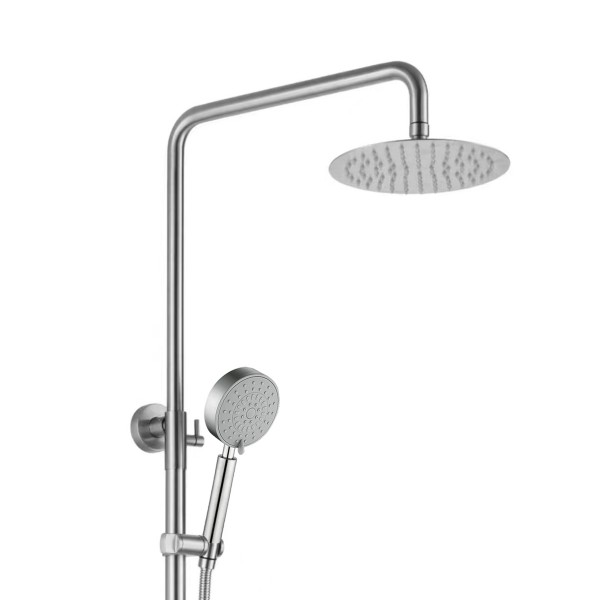 Душевая стойка универсальная Lidz Aria 1120 на два потребителя LDARI1120NKS46112 Nickel