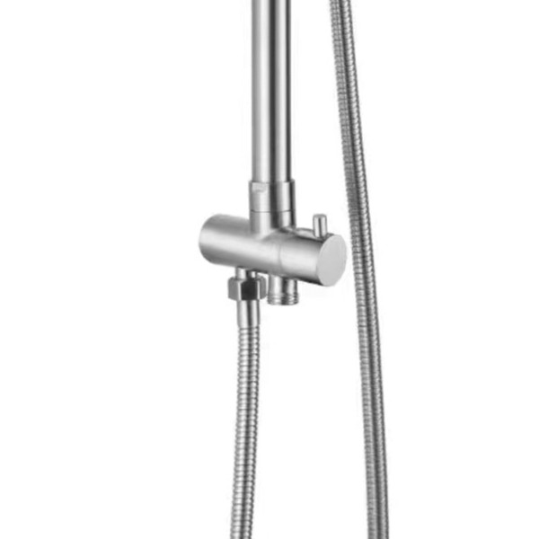 Душевая стойка универсальная Lidz Aria 1120 на два потребителя LDARI1120NKS46112 Nickel