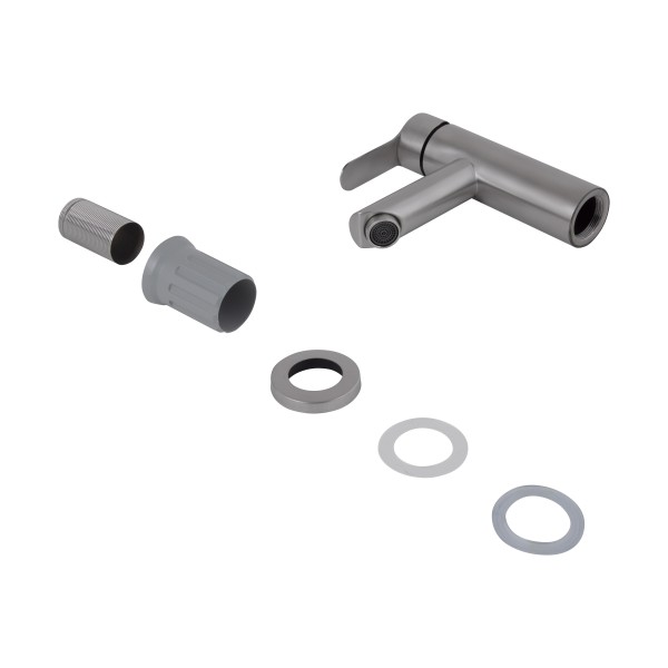 Смеситель для раковины Brinex Pure 001F Nickel BRIPUR001FNKL