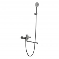 Змішувач для ванни з довгим виливом Brinex Pure 005 Graphite BRIPUR005GRP