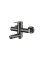 Змішувач для ванни з душем графіт Brinex Pure 006 Graphite BRIPUR006GRP