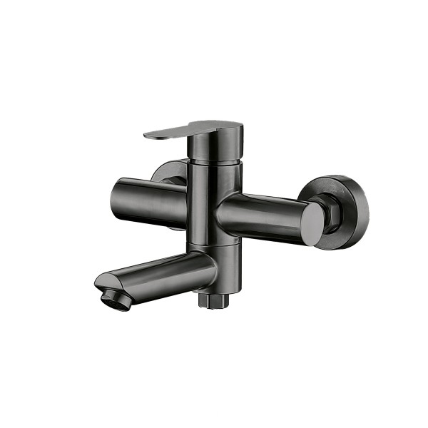 Змішувач для ванни з душем графіт Brinex Pure 006 Graphite BRIPUR006GRP
