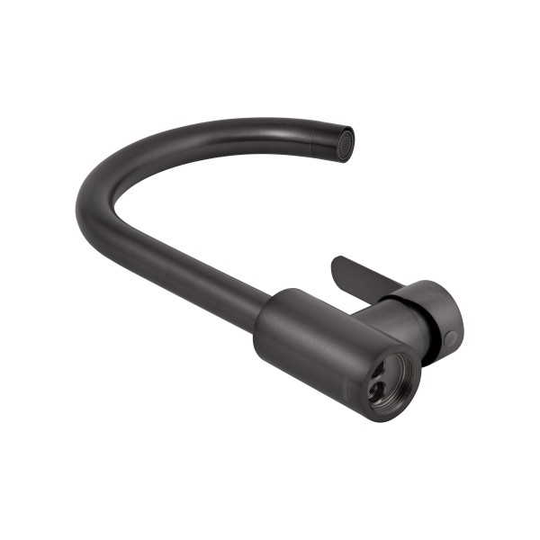 Смеситель для кухни графит Brinex Pure 015F Graphite BRIPUR015FGRP