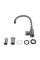 Смеситель для кухни с гибким изливом Brinex Pure 015F3 Graphite/Grey BRIPUR015F3GRG