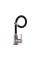 Змішувач для кухні з гнучким виливом чорний Brinex Pure 015F3 Nickel/Black BRIPUR015F3NKB