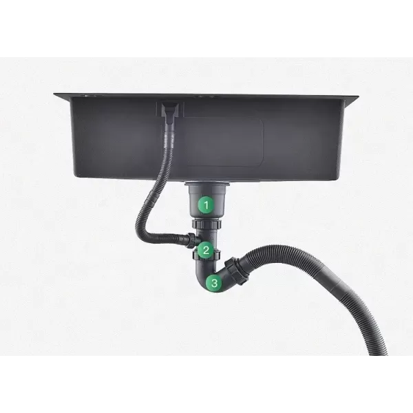 Кухонна мийка біла під стільницю 1.5 мм з нержавіючої сталі Nett NW-5742