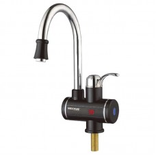 Проточний водонагрівач для кухні чорний з індикатором температури 3 кВт Mixxus Electra 240-E Black 3 кВт (MI2828)