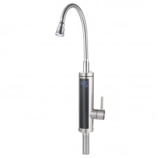 Проточный водонагреватель для кухни с гибким изливом 3,3 кВт нержавеющая сталь Zerix ELW55-EF (ZX4778)