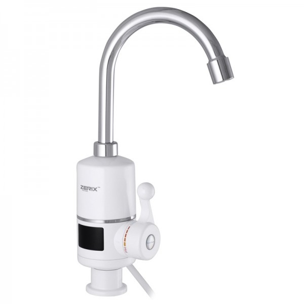 Проточный водонагреватель для кухни 3,6 кВт с индикатором температуры ZERIX ELW06-E (ZX2777)