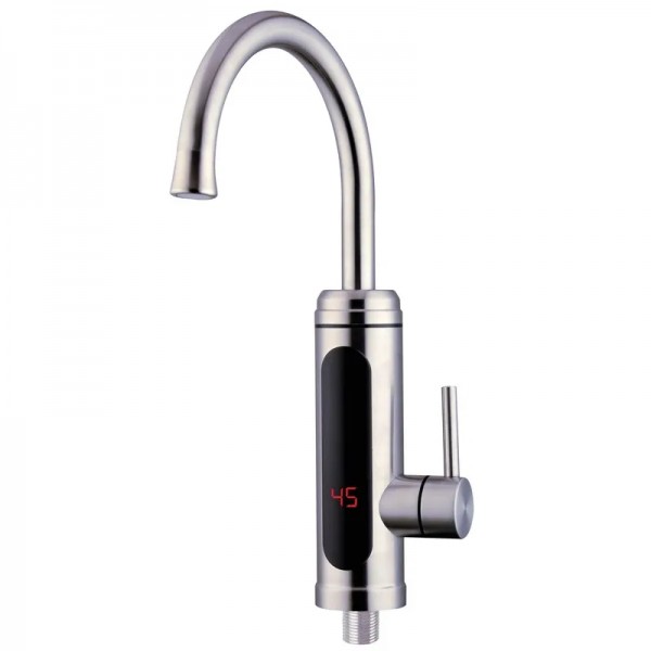 Проточний водонагрівач для кухні нержавіюча сталь з ПЗВ Zerix ELW34-EP (ZX3215)